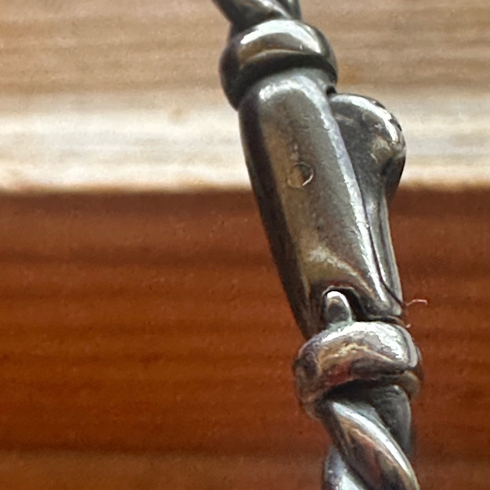 David Yurman Sculpted Cable Necklace in Blackened Silver - Picture 5 of 5